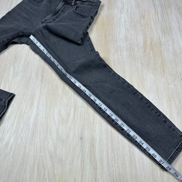 Everlane High Rise Gray Wash Denim Casual Stretch Chic Everyday Skinny Jeans 30 - Picture 7 of 13